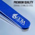 OCBA Eyebrow Tweezers Set Pack of 4  Precision Beauty Tools in Blue, Silver, Red & Black, Stainless Steel for Facial Hair Removal & Grooming for Women & Men. 
