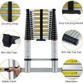 8FT 10ft.12ft.14ft.16ft.18ft.20ft,22ft.24Feet Aluminum Telescoping Telescopic Ladder Folding Ladder in Extendable Ladder for Household and Outdoor-Multi-functional A Frame Portable Extension Folding Multi-Purpose Heavy Duty Ladder. 