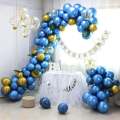 10pcs 10 inch  Original Shiny Blue Chrome Balloons Genuine Solid Metallic Chrome Blue Theme Balloon Party Balloons High Quality Latex Balloon  Birthday Party Decoration, Wedding same as shown on pics. 