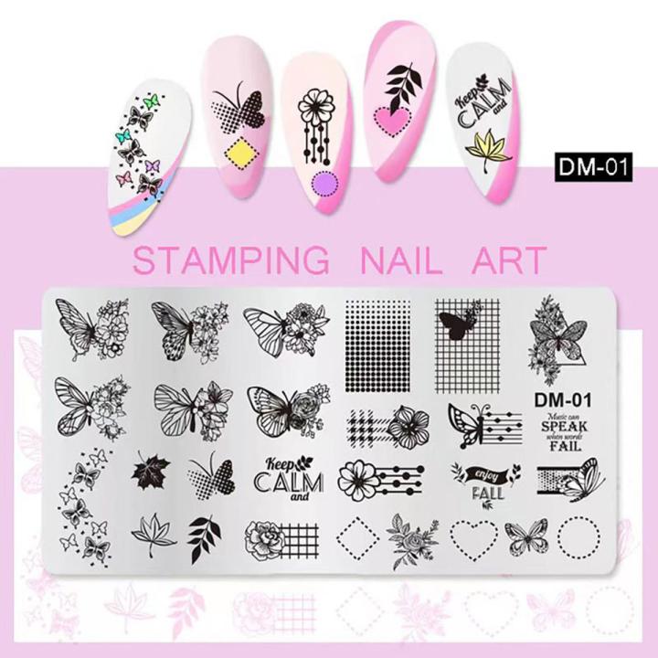 Nail Stamping Plates Printing Stencil Manicuring Art Stamp Templates Nail Tools