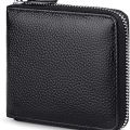 Imperial Leather Men's Zipper Wallet - Genuine Leather, Compact and Secure Design. 