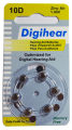 Digihear Hearing Aid Battery / Heavy Duty Hearing Aids Batteries Size # 10D. 