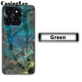 For Honor X6A case Fashion Marble Tempered Glass Protector Soft Frame Silicon Cover For Honor X6A Back Cover Phone Cases. 