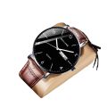 Fashion Men's Watch Ultra-Thin Calendar Non-Mechanical Quartz Watch Business Style High-End Handsome Watch Men. 