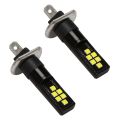 2Pcs Car Led 12V-24V 12Smd Light 3030 Chipset, For Fog Lights White. 