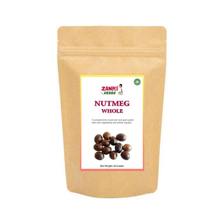 Nutmeg Whole - Mockernut - Jaiphal 50 Grams