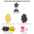 Happy New Year Star Foil Balloon Theme Collection Mylar Helium Ballons For Happy New Year Eve Celebration & Party Decorations,  Naya Saal Mubarak Party Decor Supplies Balloons PyUDnpGC. 