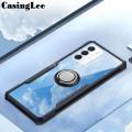 for infinix Zero 5G 2023 Case Hard Clear Transparent Shockproof Car Magnetic Holder Ring Back Cover Casing Hp infinix Zero 5G 2023 Phone Cases Cover. 