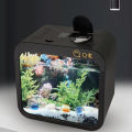 Pet Breeding Tank Arc Design Clamshell Feeding Window Fish Terrarium. 