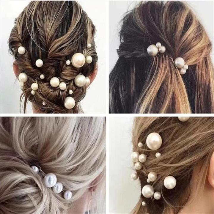 Pearl Wedding Hair Pins wedding pins pearls hair pins white pearl wedding accessories bridal hair accessories