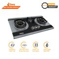 HANCO Stainless Steel Hob Stove with 360 Burnova Burners (Model 302) - Auto Ignition Stove - Gas Type NG and LPG - 2 Year Burner Warranty. 