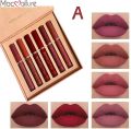 6Pcs Nude Makeup Lipstick Liquid Velvet Matte Gloss Lip Red Lipstick Nude Women Long Lasting Waterproof Beauty Cosmetic Kit. 
