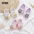 Spring Floral Baby Girls Shoes Toddlers Prewalkers Flower Shoes Infant Soft 0-18M Anti-slip Toddler Shoes. 