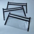 transparent pencil case/ transparent single zip stationary pouch/ pencil box. 