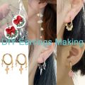 20pcs Stainless Steel Earrings French Hoop Earring Clasps Fitting Ear Setting Base For DIY Jewelry Making Supplies Accessories. 