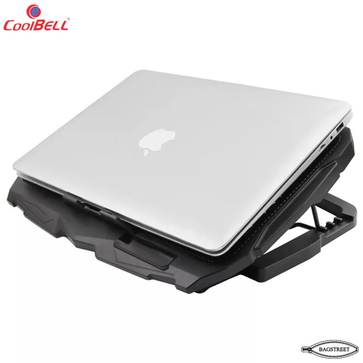 Coolbell%20CB18%20Cooling%20Pad%20For%2014-17%20Inch%20Laptops%20Gaming%20Notebook%20with%202%20large%20Fans%20and%202%20small%20Fans%20USB%20Powered%20Adjustable%20Mounts%20Stand%20with%20LED%20RGB%20Lights%20-%20Image%205