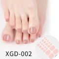 Summer Style 22tips Nail Stickers DIY Artificial Soild Color Toe Nails for Design Full Cover Foot Nail Art Decoration Stickers. 