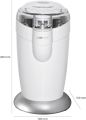 Clatronic KSW 3306 Coffee Grinder - White - Electric, Compact Design for Home Brewing - Durable Blades for Freshly Ground Coffee - Ideal for Coffee Enthusiasts uk import. 