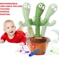 Rechargeable Dancing Cactus Talking Toy,- Creative Kids Toy. 
