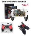 PUB-G Mobile Game Pad Controller 5 in 1 Combo Handle Controller. 