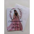 Wedding Card A6 size with envelope. 