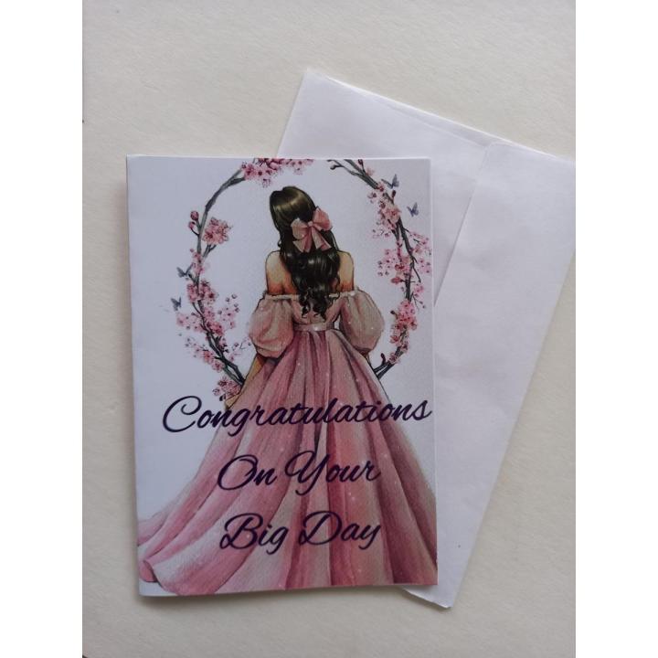 Wedding Card A6 size with envelope