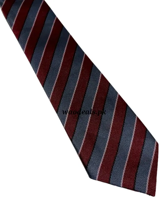 The%20City%20School%20Primary%20Boys%20Uniform%20Elastic%20Tie%20Gray%20&%20Maroon%20Lining%20Uniform%20Tie%20-%20Image%204