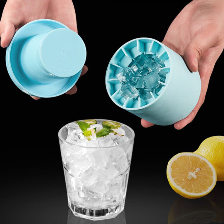Silicone Ice Cube Mold Round Ice Bucket Summer Homemade Refrigerator Ice Maker  MJ