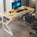 K-Shaped Computer Desk, 48 Inches Corner Desk for Study, Home Office Writing Workstation, Gaming Table, Space-Saving, Computer table. 
