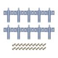 10x Soft Quiet Close Kitchen Cabinet Door Drawer Closer Damper Buffers+Screws Grey. 
