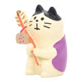 Home Decoration Exquisite Japanese Style Orange Bib Cat Decor. 