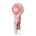 Multi-functional Handheld Fan Adjustable Eco-friendly Spray Mist Fan Lightweight Mini for Summer Dormitory Outdoors. 