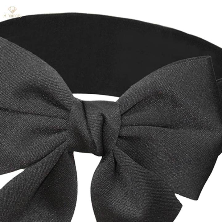 Big%20Bow%20Knot%20Waist%20Belt%20Skirts%20Decorative%20Waistband%20Women%20Elastic%20Waist%20Belt%20Black%20-%20Image%207