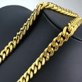 Golden Chain 100% Pure Original Golden Color Chain Thin Cuban Chain For Men / Boys Neck. 