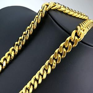 Golden Chain 100% Pure Original Golden Color Chain Thin Cuban Chain For Men / Boys Neck