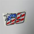 【Universal Car Parts Store】US flag Nicky Hayden No.69 motorcycle racing sticker helmet superbike motocross car automobiles. 