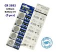 Glucometer Lithium Battery Cell CR2032 (Pack of 5). 