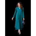 long shirt with plazo pant 2 peice stitched suit. 