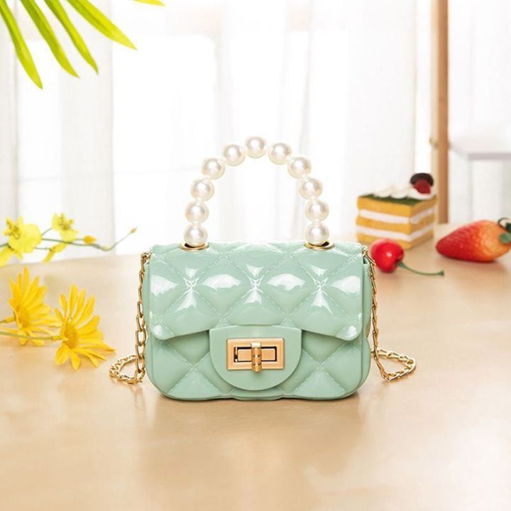 Girls%20Pearl%20Handle%20Mini%20Size%20Fiber%20Crossbody%20Bags%20-%20Image%202