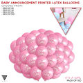 Its A Girl Solid Latex Pack 20, 40, 60, 100 Pcs Balloons For Parents Special Day Blue Printed Balloon Its a G It's a Girl Ballons To Welcome New Born Baby Large Size Baloon For Party Decoration & Party Supplies Productsl. 