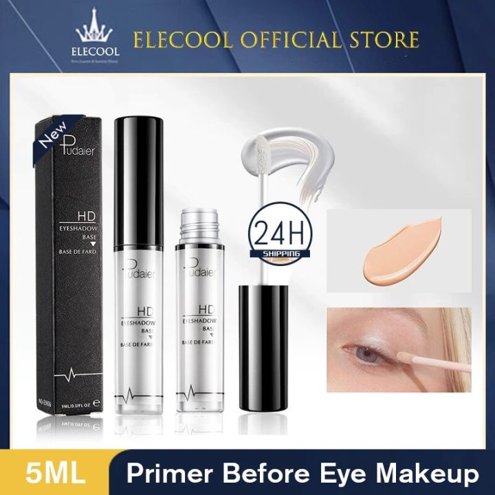 Iruriuiyt White Color Eye Primer Eye Base Cream Long Lasting Eyelid Primer Liquid Base Eyeshadow Base Primer Makeup Moisturzing Com01
