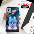 Infinix Hot 10 Play Back Cover - Cat Soft Case Cover. 