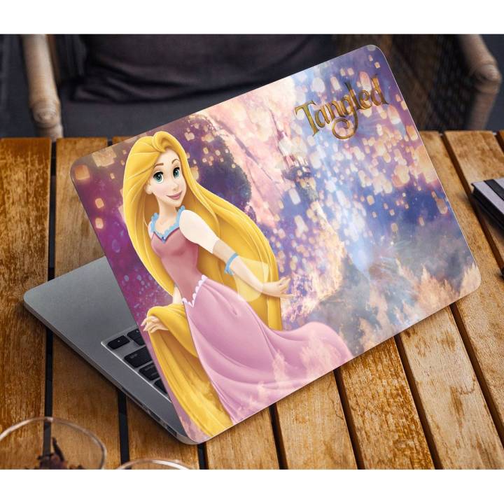 Disney Princess Rapunzel 2 hd laptop back cover vinyl sticker 12 13 14 15,6 inch for all laptop skin