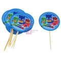 PJ Masks Cupcake Toppers - 2.5 Inch - PJ Masks Themed Party - Blue - Boys - Pack Of 10. 