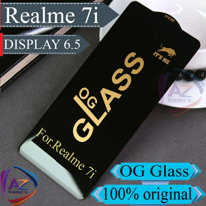 Realme 7i Glass OG Gorilla HD+ Glass Protector For Realme 7i OG Glass Full Edge to Edge Tempered Screen Protector Premium Quality