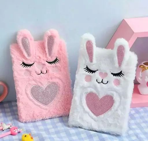 CUTE DIARY, PLUSH FURRY NOTEBOOK DIARY, UNICORN DIARY