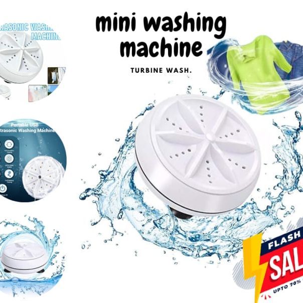 Mini Washing Machine, Portable Ultrasonic USB Turbo Washing Machine, Mini Washer for Travelling, Camping, Business Travel.Mini Washing Machine for Cleaning Sock, Underwear, Small Rags, Towel, small , turbine , laundry