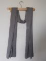 Grey Stoller, Grey Hijab, Silk Hijab, Chiffon Hijab, Formal Stoller. 