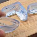  4Pcs Soft PVC Desk Table Guard Edge Child Safety Corner Protector, Clear Safety Soft Plastic Table Desk Corner Guard Protector. 