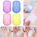 AlClean Travel Soap Paper Washing Hand Bath Clean Scented Slice Sheets 20pcs 1 Disposable Box Soap Portable Mini Paper Soap. 